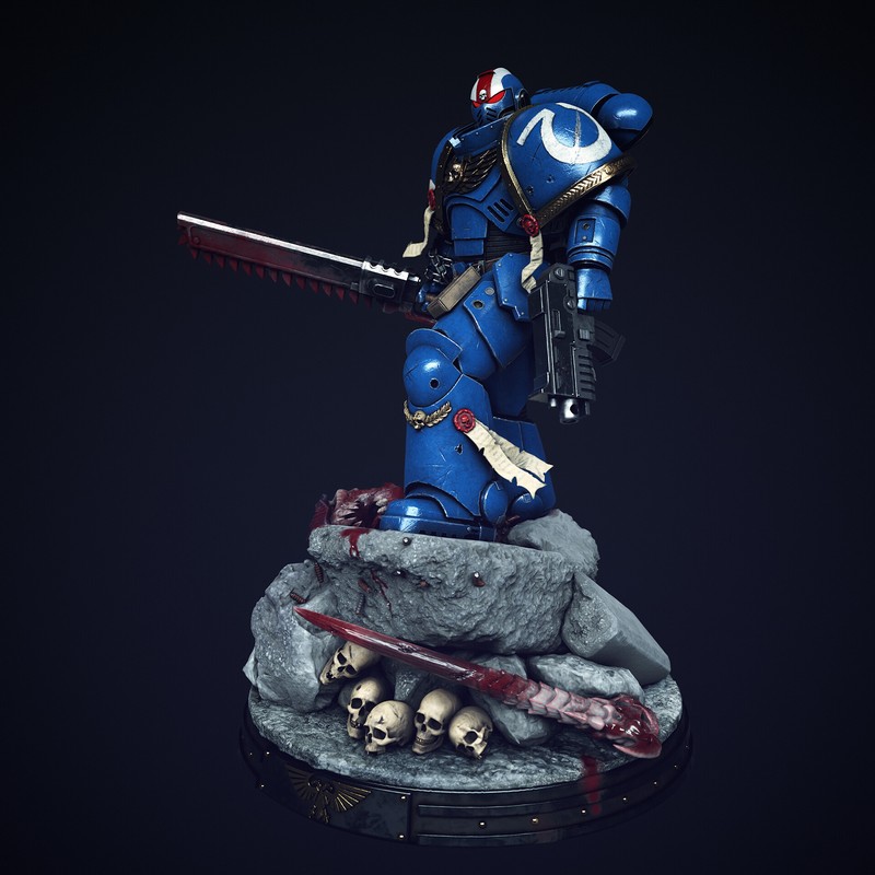 Titus – 泰坦星海2 – 3D打印模型|Titus – Space Marine 2 – 3D Print Model