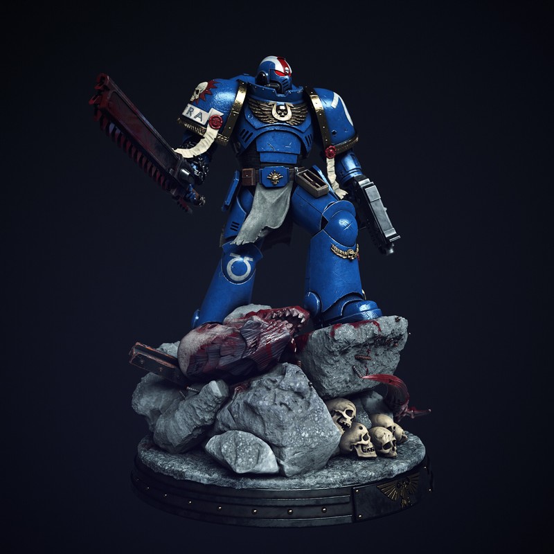 Titus – 泰坦星海2 – 3D打印模型|Titus – Space Marine 2 – 3D Print Model