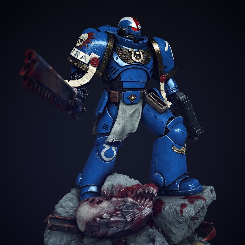 Titus – 泰坦星海2 – 3D打印模型|Titus – Space Marine 2 – 3D Print Model