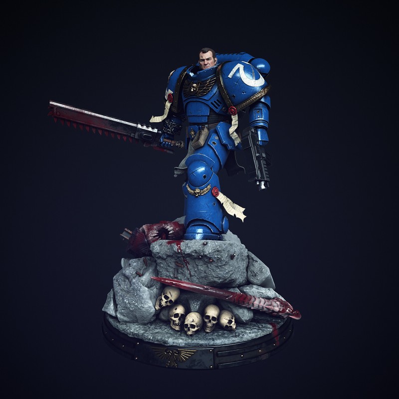 Titus – 泰坦星海2 – 3D打印模型|Titus – Space Marine 2 – 3D Print Model