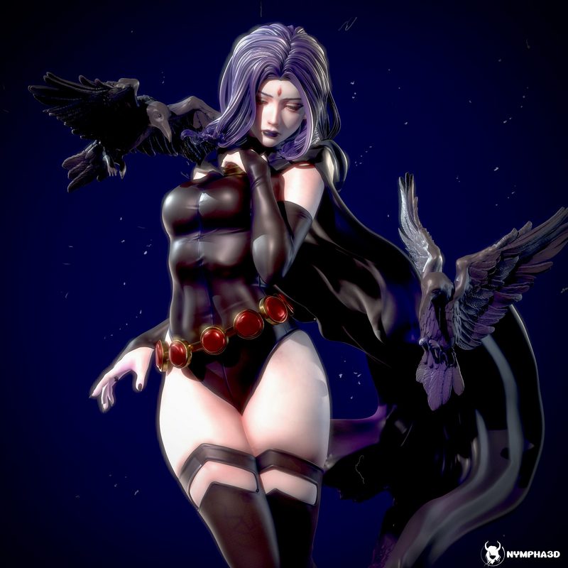 Nympha与Raven 3D打印模型|Nympha – Raven – 3D Print Model