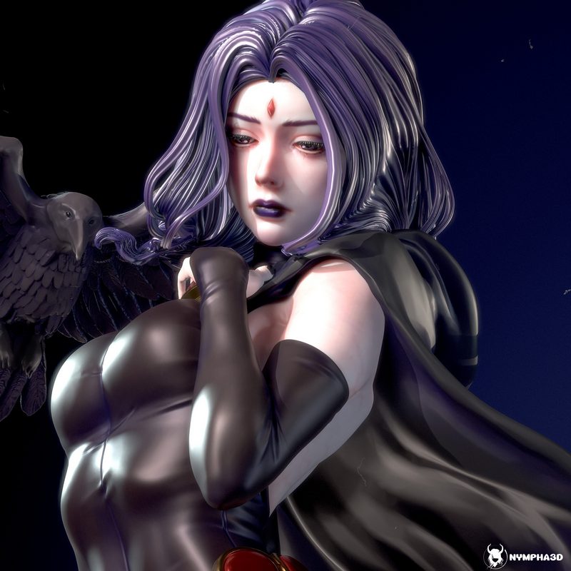 Nympha与Raven 3D打印模型|Nympha – Raven – 3D Print Model