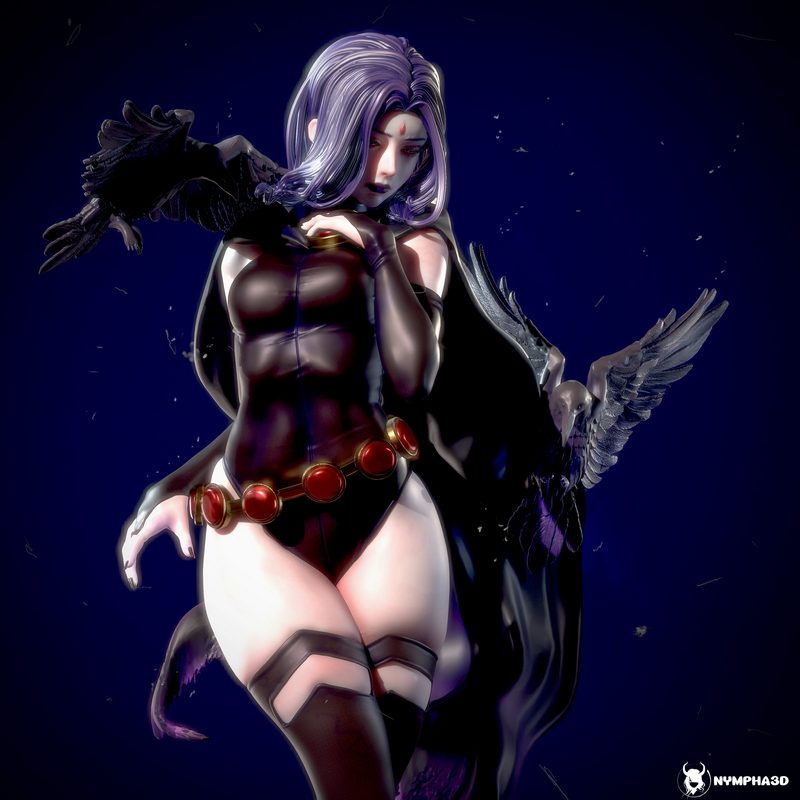 Nympha与Raven 3D打印模型|Nympha – Raven – 3D Print Model