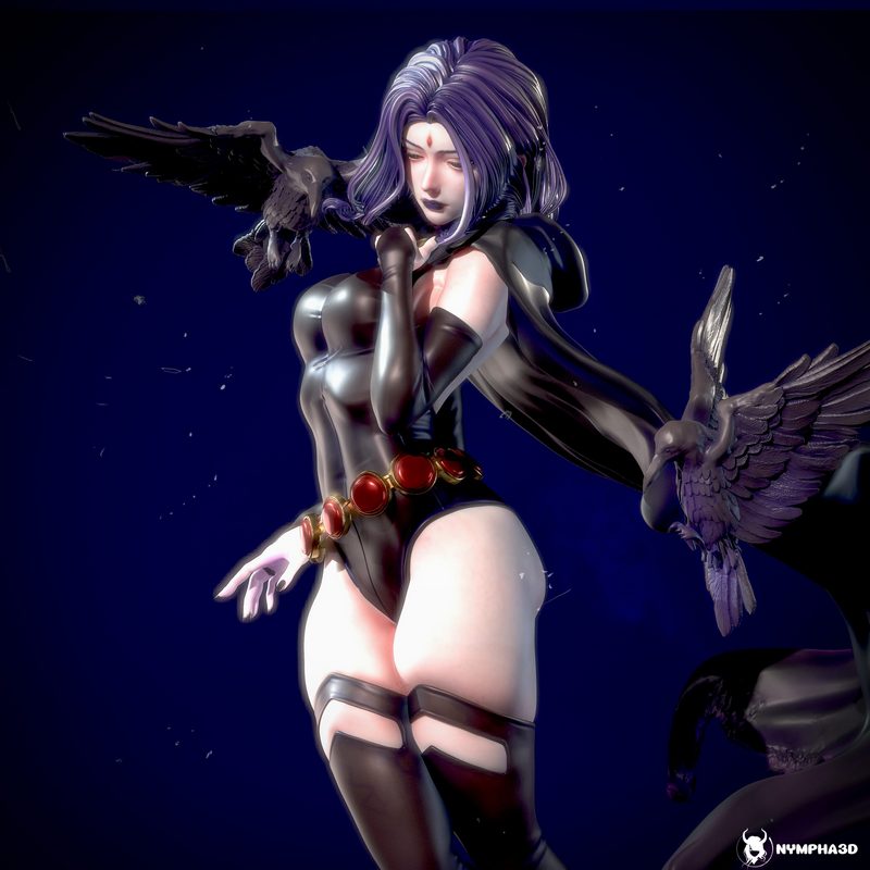 Nympha与Raven 3D打印模型|Nympha – Raven – 3D Print Model
