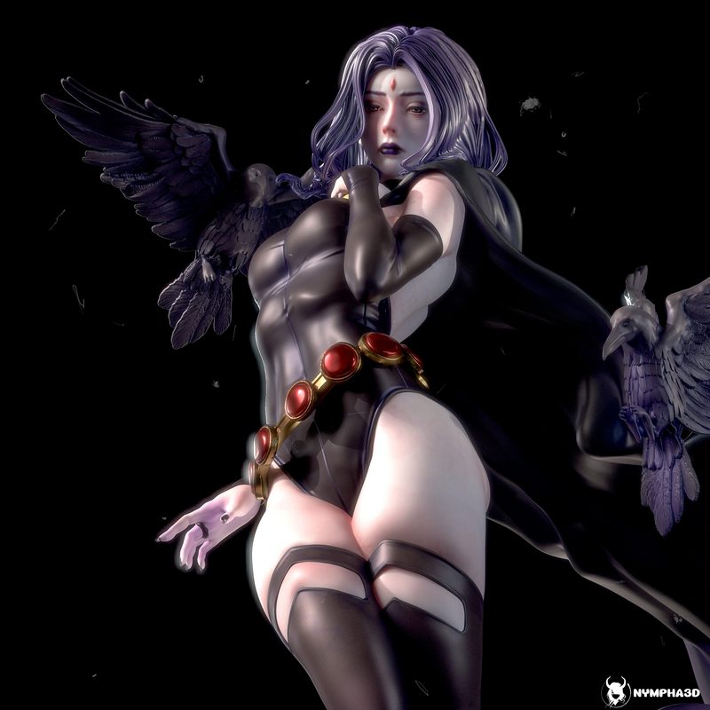 Nympha与Raven 3D打印模型|Nympha – Raven – 3D Print Model