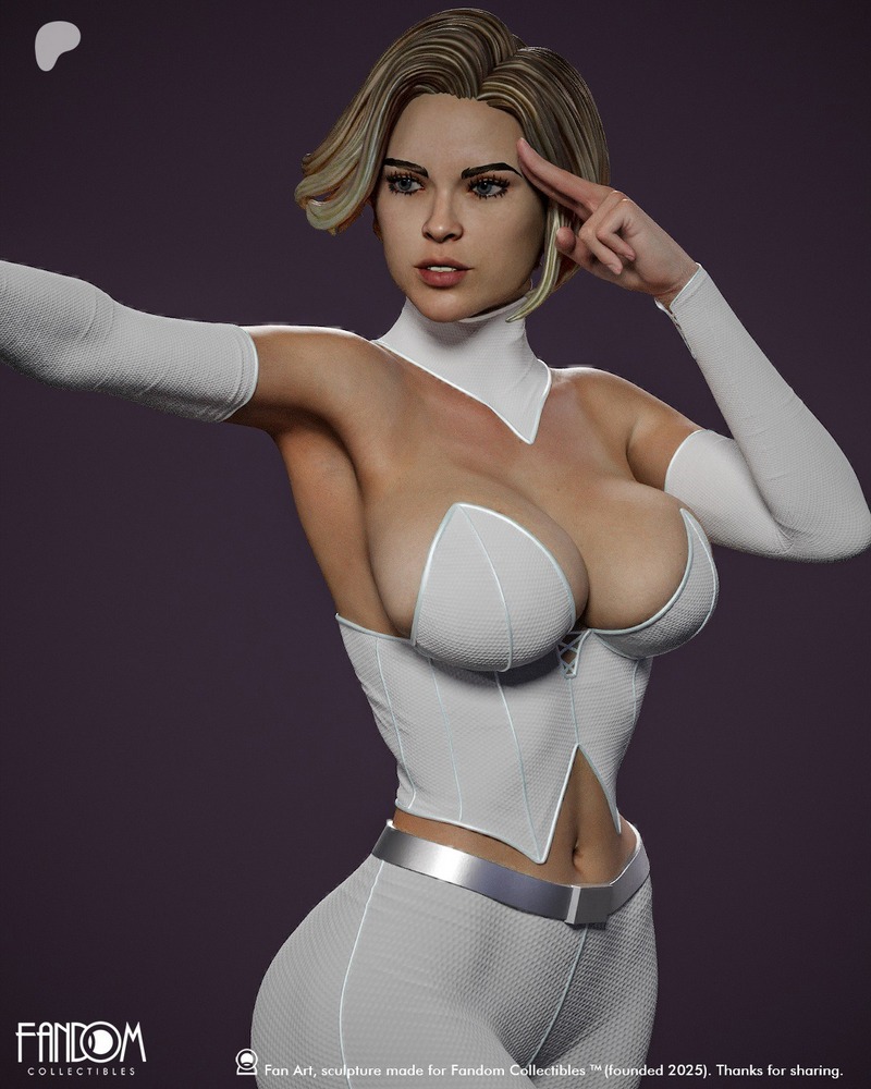 3D打印模型：X战警系列 伊玛·弗罗斯特|Fandom Collectibles – Emma Frost – 3D Print Model