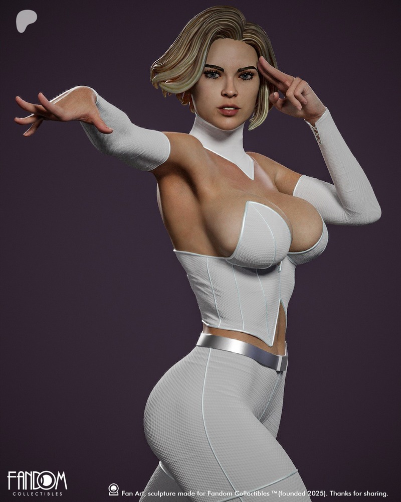 3D打印模型：X战警系列 伊玛·弗罗斯特|Fandom Collectibles – Emma Frost – 3D Print Model