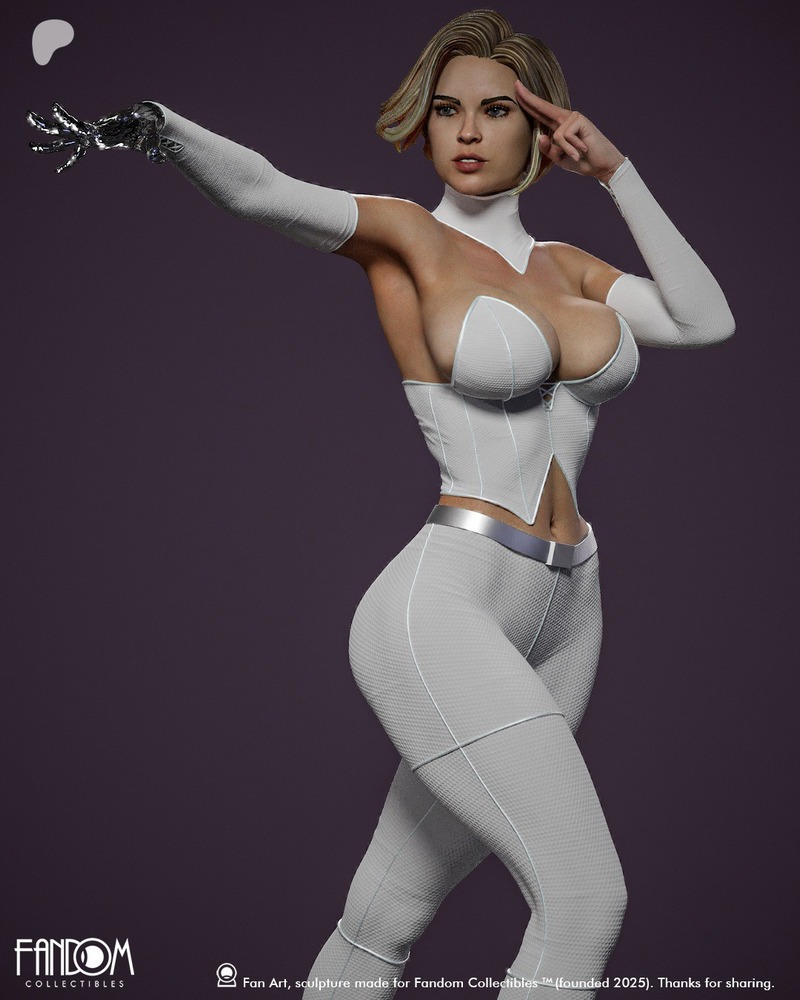 3D打印模型：X战警系列 伊玛·弗罗斯特|Fandom Collectibles – Emma Frost – 3D Print Model