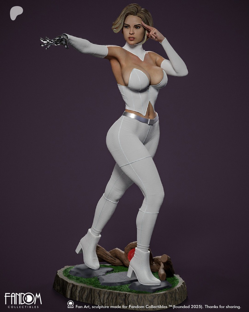 3D打印模型：X战警系列 伊玛·弗罗斯特|Fandom Collectibles – Emma Frost – 3D Print Model