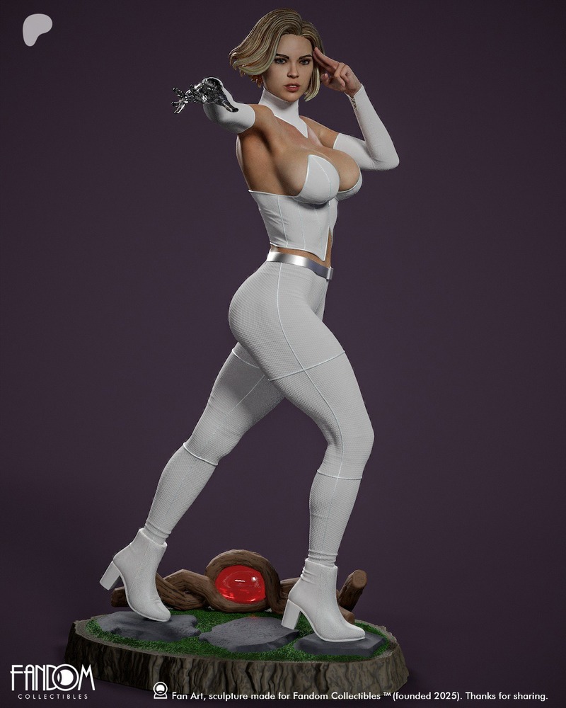 3D打印模型：X战警系列 伊玛·弗罗斯特|Fandom Collectibles – Emma Frost – 3D Print Model
