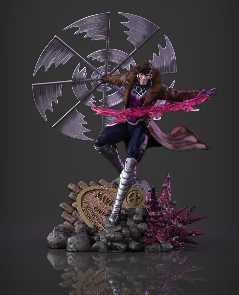 Gambit X-Men 3D打印模型|Gambit X-Men – 3D Print Model