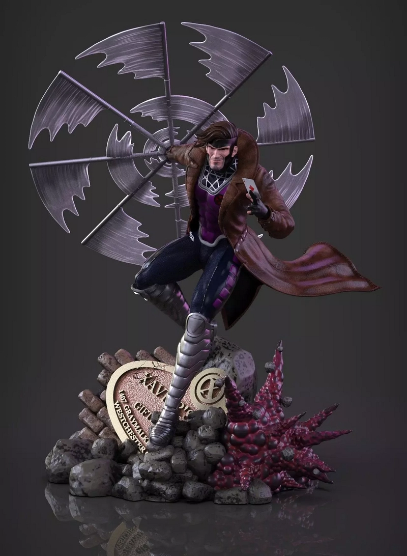 Gambit X-Men 3D打印模型|Gambit X-Men – 3D Print Model