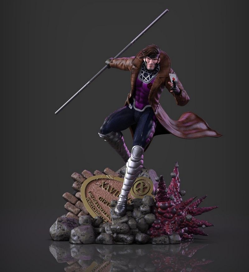 Gambit X-Men 3D打印模型|Gambit X-Men – 3D Print Model
