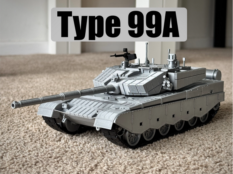 99A主战坦克 3D打印模型|Type 99A Main Battle Tank – 3D Print Model