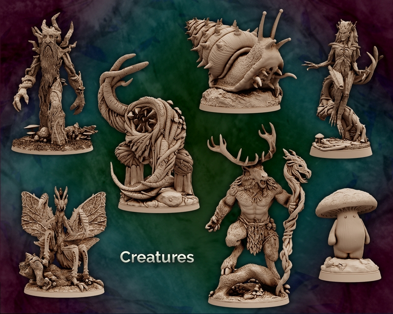 Artificers迷你系列：弧光林传说完整包 3D打印模型|Artificers Mini – Tales of Arcanwoods – Full Pack – 3D Print Model