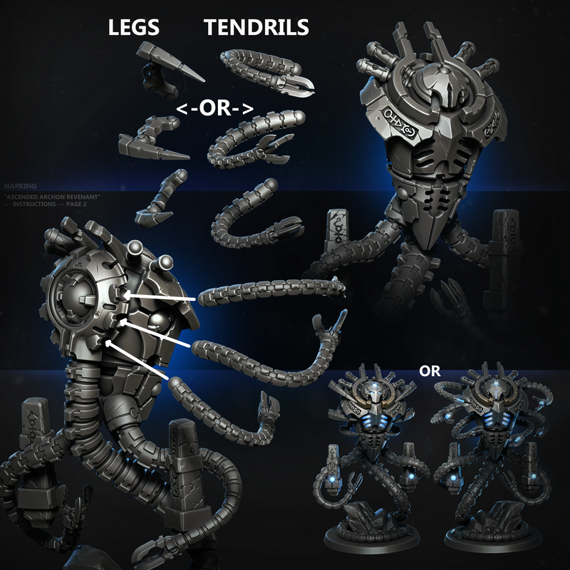 崛起的圣域亡灵——3D打印模型|Ascended Archon Revenant – 3D Print Model