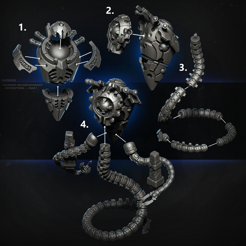 崛起的圣域亡灵——3D打印模型|Ascended Archon Revenant – 3D Print Model