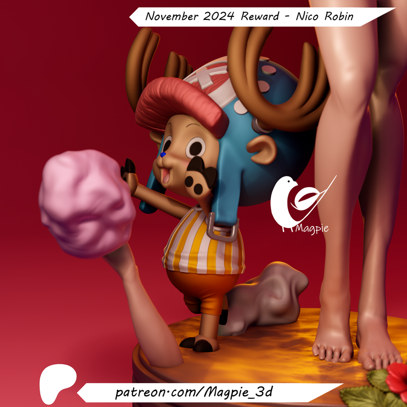 魔奇3D打印模型：海贼王·罗宾角色模型|MagPie 3D – Nico Robin – One Piece – 3D Print Model