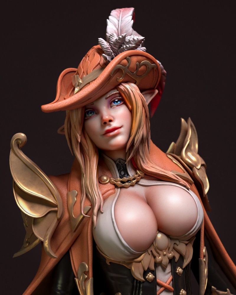 Davi Cao - Bard - 3D打印模型|Davi Cao – Bard – 3D Print Model