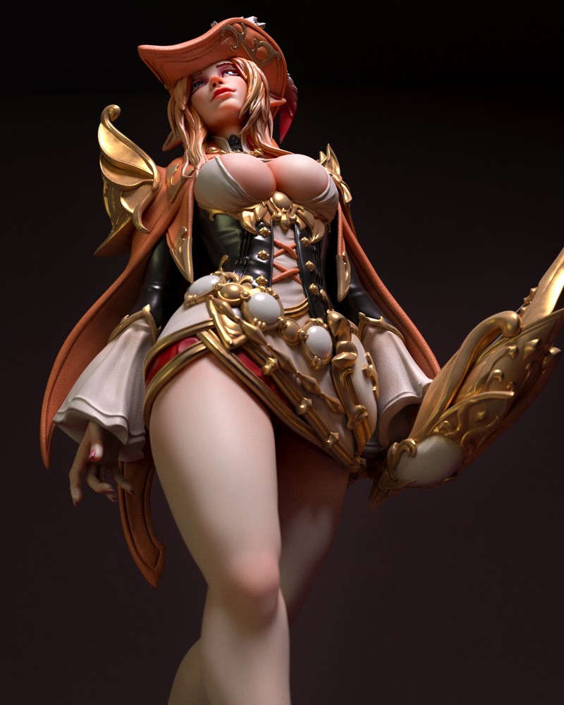 Davi Cao - Bard - 3D打印模型|Davi Cao – Bard – 3D Print Model