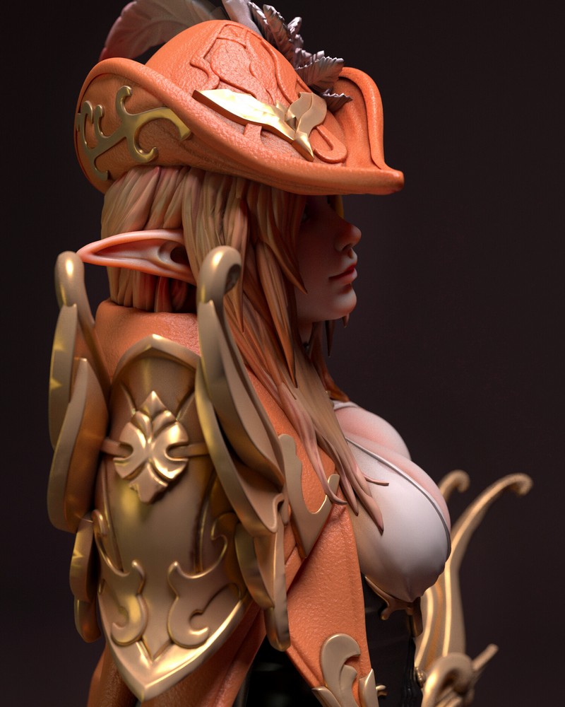 Davi Cao - Bard - 3D打印模型|Davi Cao – Bard – 3D Print Model