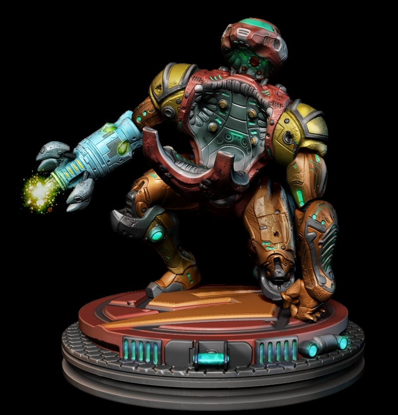 超级马里奥 3D打印模型|Samus Super Metroid – 3D Print Model