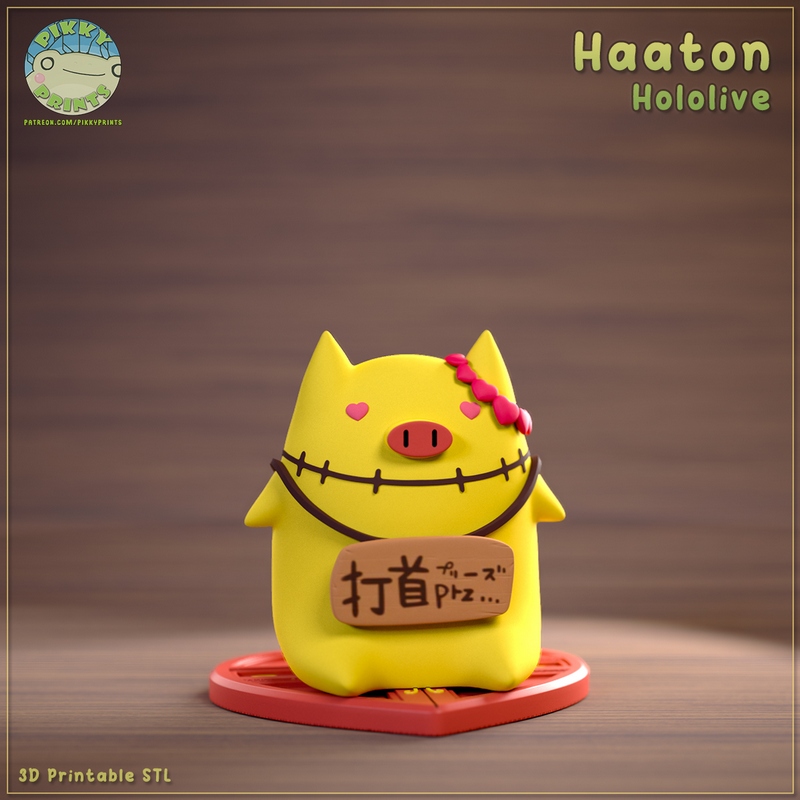 Pikky Prints - 3D打印模型 - Haaton|Pikky Prints – Hololive – Haaton – 3D Print Model