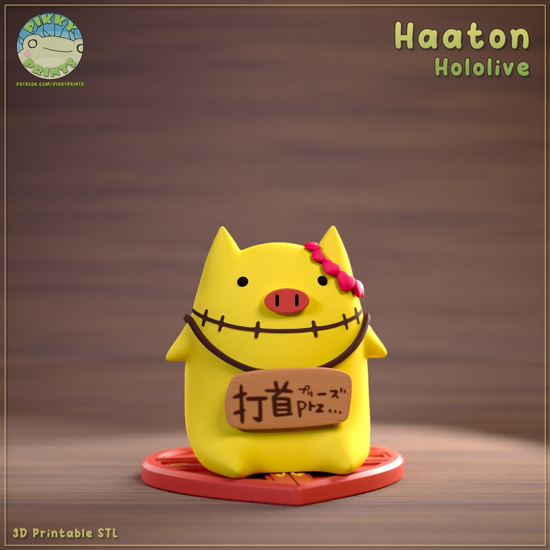 Pikky Prints - 3D打印模型 - Haaton|Pikky Prints – Hololive – Haaton – 3D Print Model