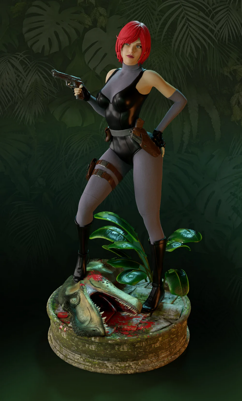 MCM3D出品：《恐龙危机》系列角色3D打印模型|MCM3D – Regina – Dino Crisis – Dino Turmoil – Retro Game 64 – 3D Print Model