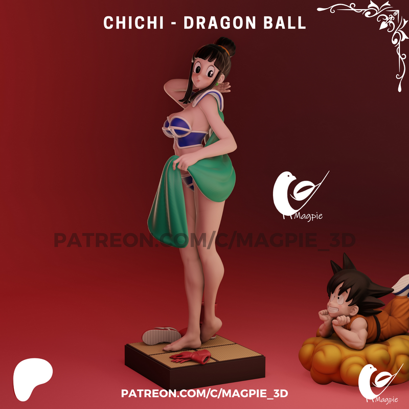 MagPie 3D - 一拳超人 - 一拳超人角色模型|MagPie 3D – Chichi – Dragon Ball – 3D Print Model