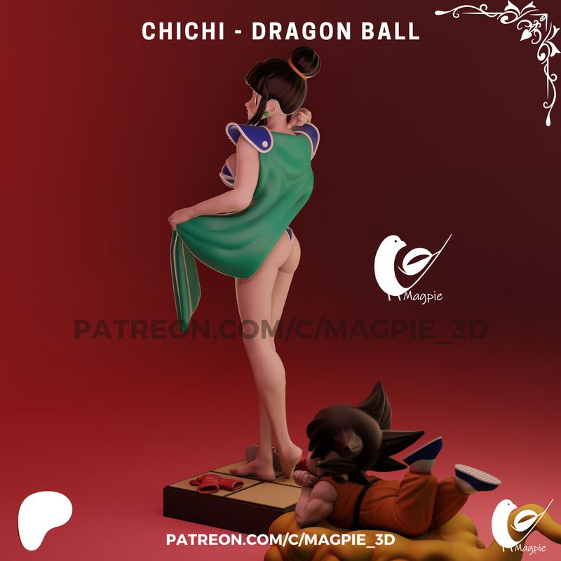 MagPie 3D - 一拳超人 - 一拳超人角色模型|MagPie 3D – Chichi – Dragon Ball – 3D Print Model