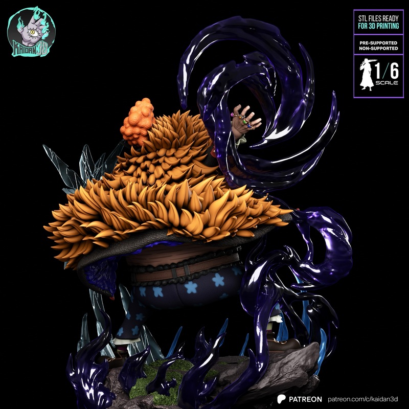 黑胡子（马尔科·德·蒂亚）One Piece 3D打印模型|Blackbeard (Marshall D. Teach) One Piece – 3D Print Model