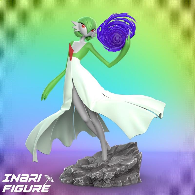 Inari作品  Gardevoir 3D打印模型|Inari Figure – Gardevoir – Pokemon – 3D Print Model STL