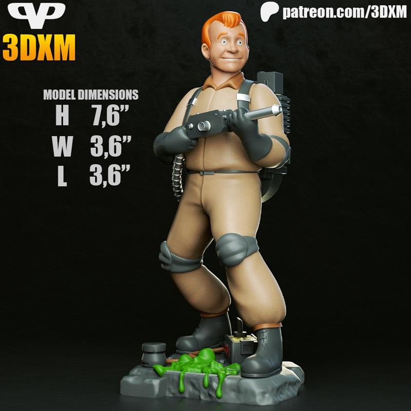 3DXM - 雷·斯坦茨 - 3D打印模型|3DXM – Ray Stantz – 3D Print Model STL