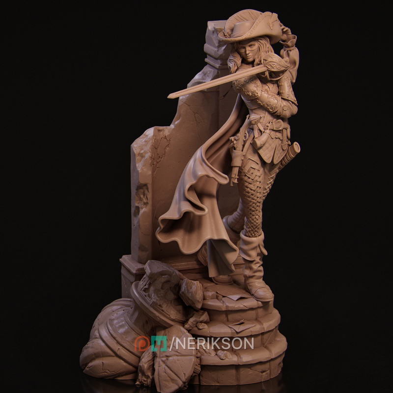 Nerikson 旗下作品《Camilla the Duelist》3D打印模型|Nerikson – Camilla the Duelist – 3D Print Model