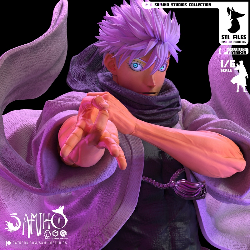 咒术回战 佐藤聪美 3D打印模型|Satoru Gojo – Jujutsu Kaisen – 3D Print Model