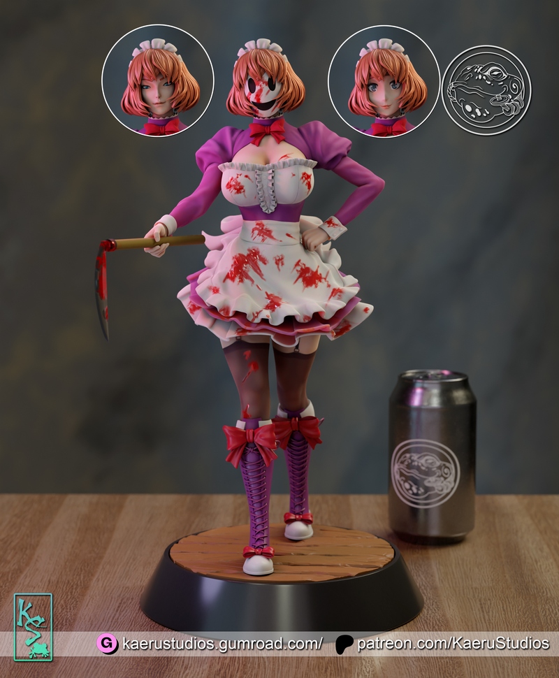 Kaeru Studios《天穹新闻》3D打印模型|Kaeru Studios – Maid – Tenkuu Shinpan – 3D Print Model