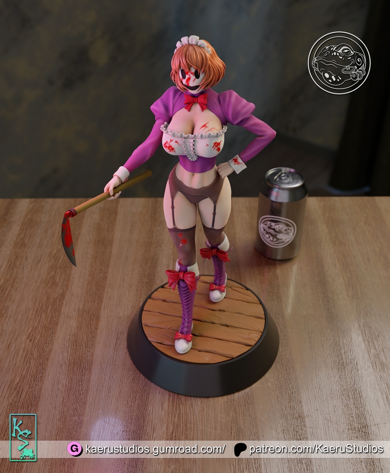 Kaeru Studios《天穹新闻》3D打印模型|Kaeru Studios – Maid – Tenkuu Shinpan – 3D Print Model