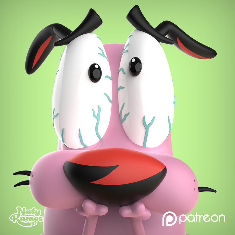 Naty Ramos 艺术作品 3D打印模型|Naty Ramos Art – Courage – 3D Print Model