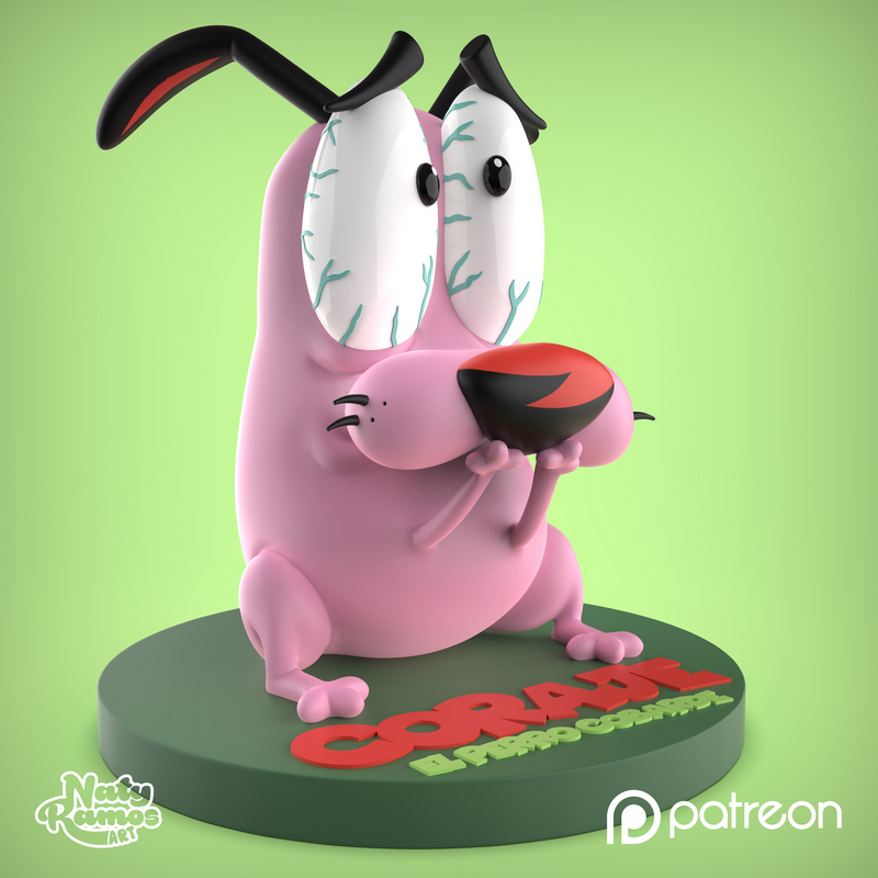 Naty Ramos 艺术作品 3D打印模型|Naty Ramos Art – Courage – 3D Print Model