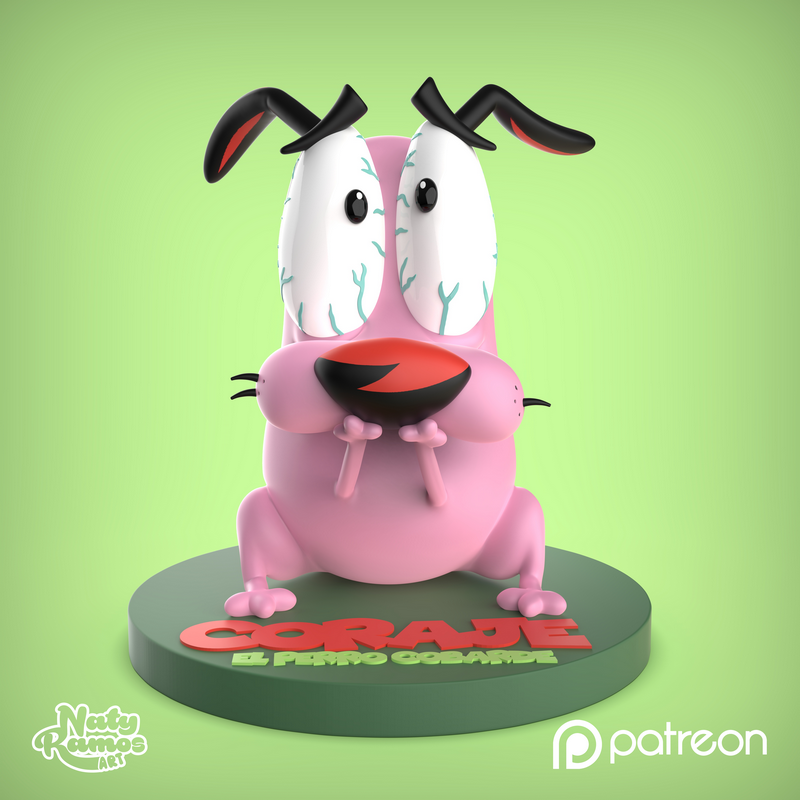 Naty Ramos 艺术作品 3D打印模型|Naty Ramos Art – Courage – 3D Print Model