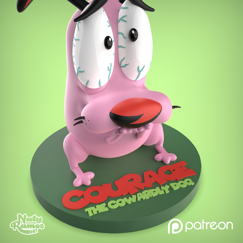 Naty Ramos 艺术作品 3D打印模型|Naty Ramos Art – Courage – 3D Print Model