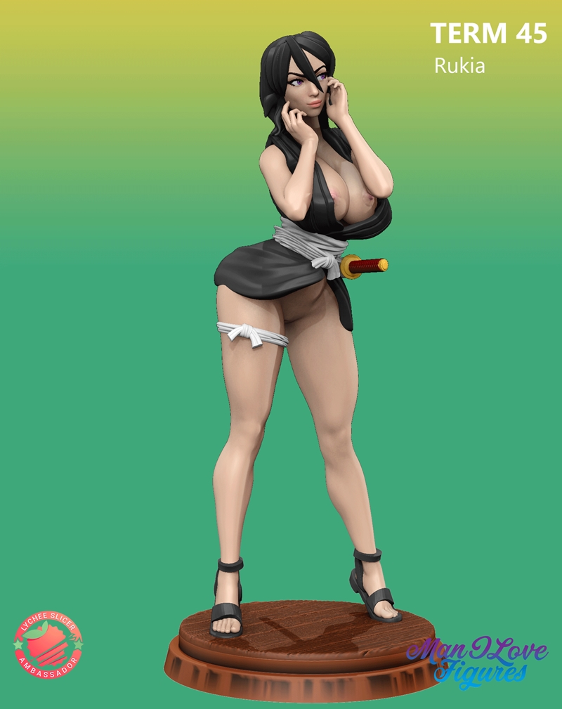 我爱的图鉴（Term45）——朽木露琪亚 3D打印模型|Man I Love Figures (Term45) – Rukia – 3D Print Model STL