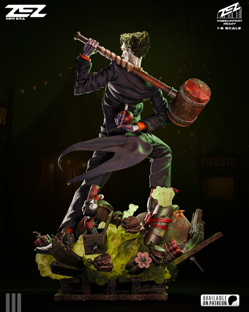 ZEZ Studio - 爆裂正义者 - 3D打印模型|ZEZ Studio – Joker – 3D Print Model