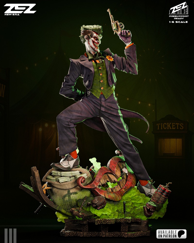 ZEZ Studio - 爆裂正义者 - 3D打印模型|ZEZ Studio – Joker – 3D Print Model