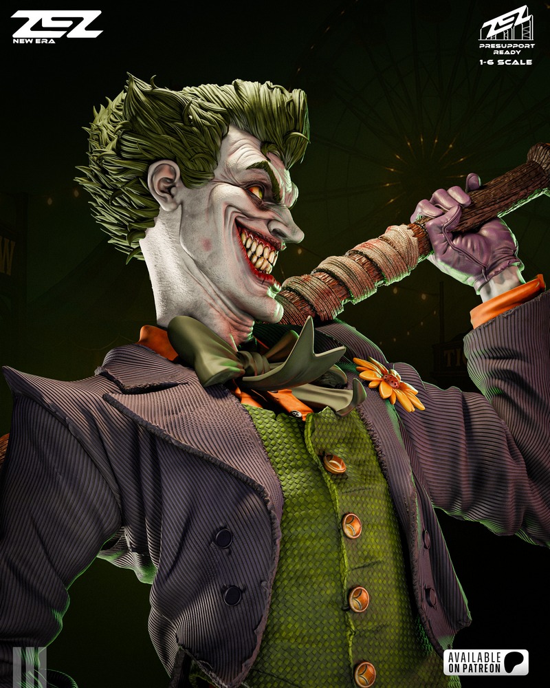 ZEZ Studio - 爆裂正义者 - 3D打印模型|ZEZ Studio – Joker – 3D Print Model