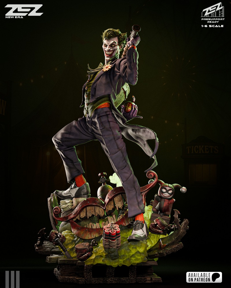ZEZ Studio - 爆裂正义者 - 3D打印模型|ZEZ Studio – Joker – 3D Print Model