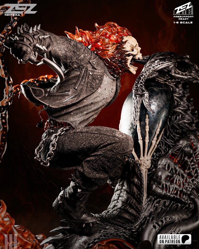 ZEZ工作室 Ghost Rider 3D打印模型|ZEZ Studio – Ghost Rider – 3D Print Model