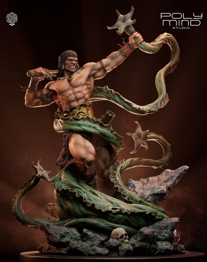 PolyMind Studio - 《 Conan the Barbarian 》3D打印模型|PolyMind Studio – Conan the Barbarian – 3D Print Model