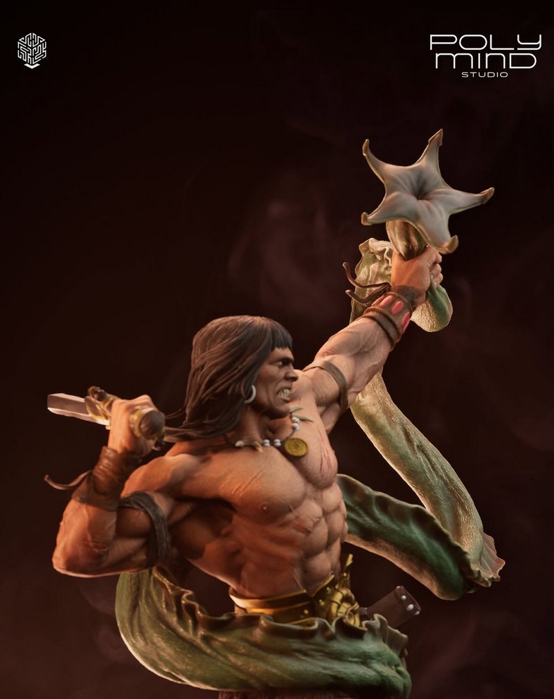 PolyMind Studio - 《 Conan the Barbarian 》3D打印模型|PolyMind Studio – Conan the Barbarian – 3D Print Model